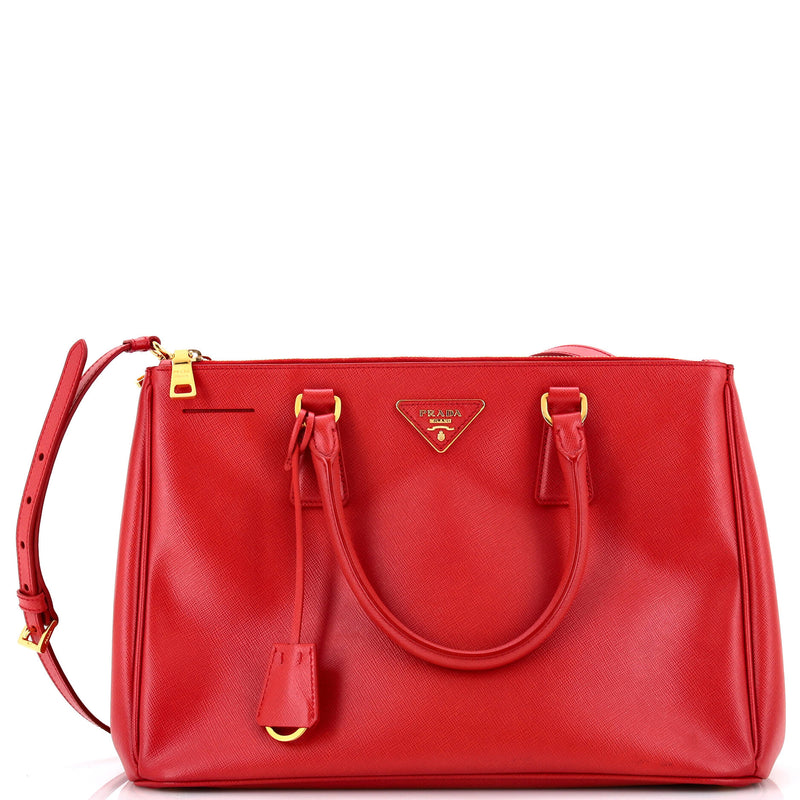 Prada Double Zip Lux Tote Saffiano