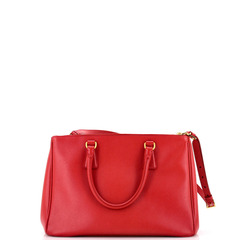 Prada Double Zip Lux Tote Saffiano