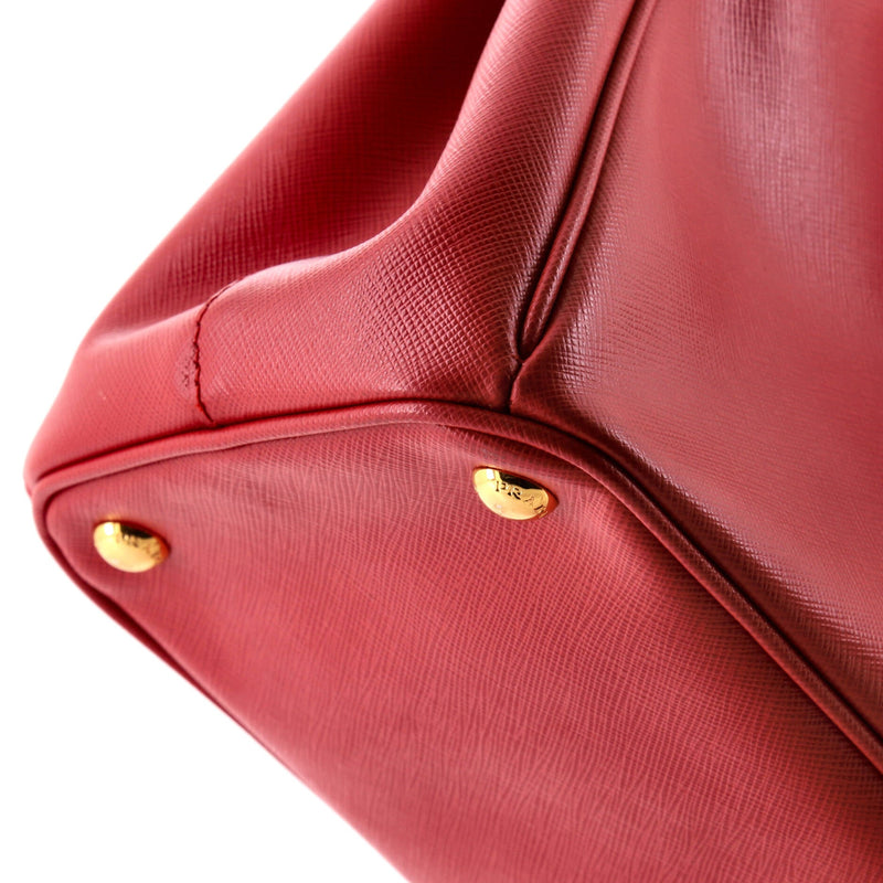 Prada Double Zip Lux Tote Saffiano