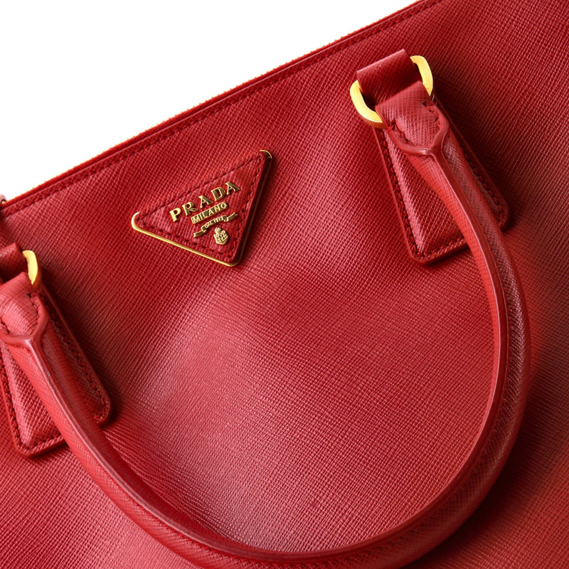 Prada Double Zip Lux Tote Saffiano