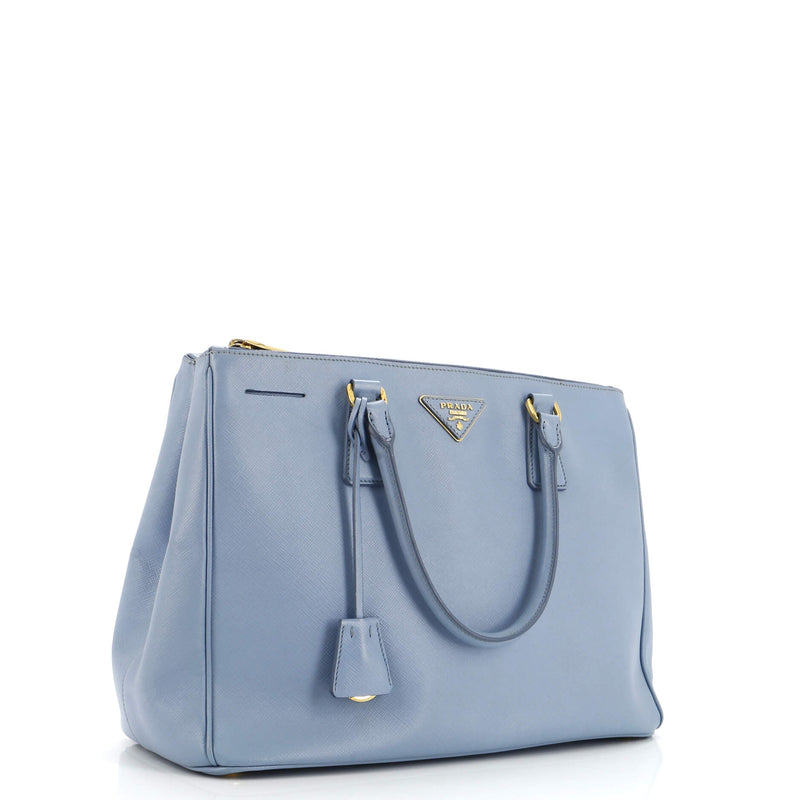 Prada Double Zip Lux Tote Saffiano