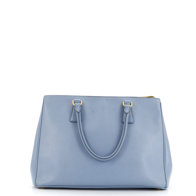 Prada Double Zip Lux Tote Saffiano