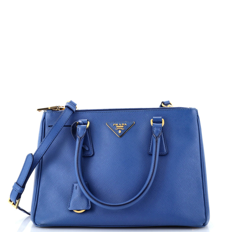 Prada Double Zip Lux Tote Saffiano