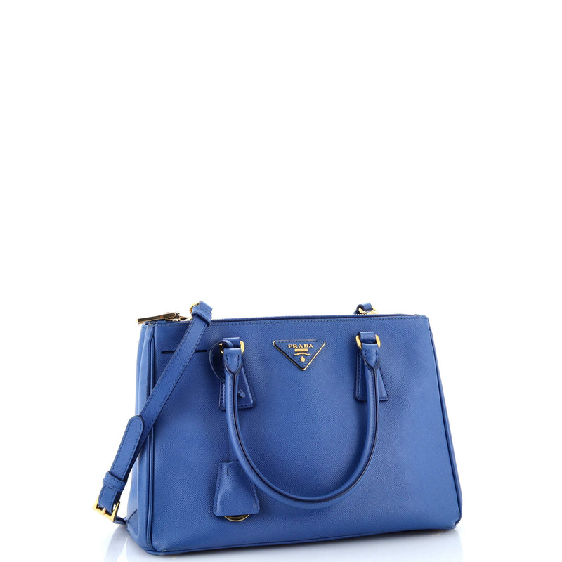 Prada Double Zip Lux Tote Saffiano