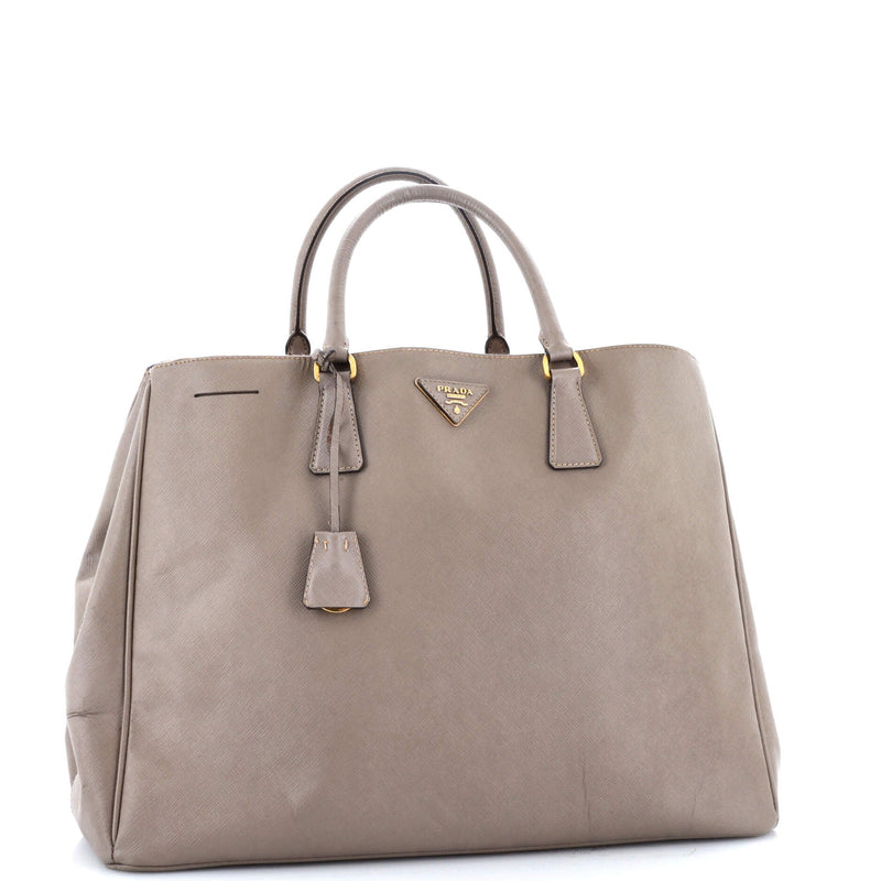Prada Double Zip Lux Tote Saffiano