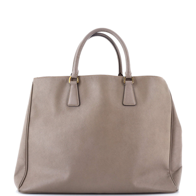 Prada Double Zip Lux Tote Saffiano