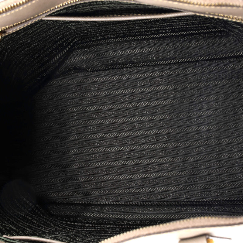 Prada Double Zip Lux Tote Saffiano