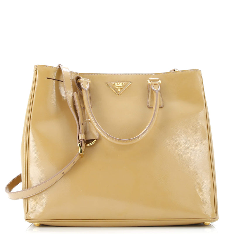 Prada Lux Open Tote Vernice Saffiano