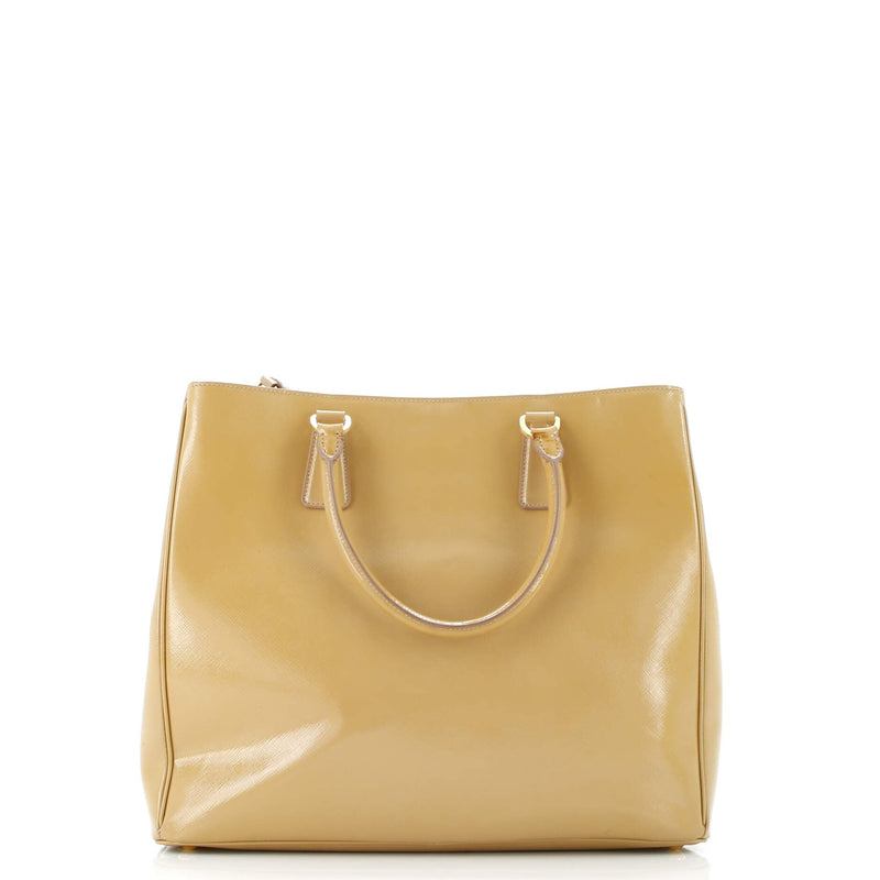 Prada Lux Open Tote Vernice Saffiano