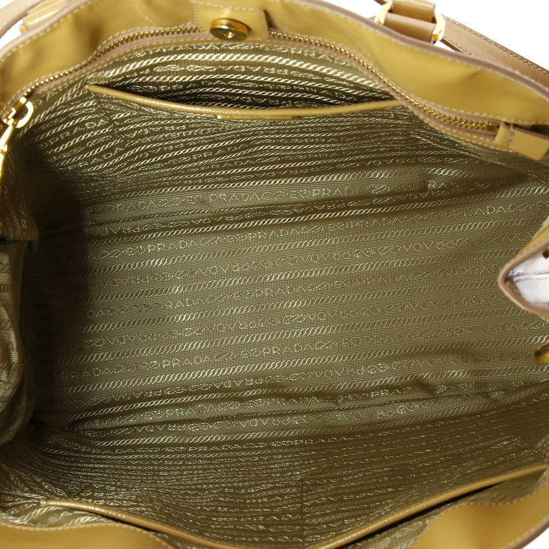 Prada Lux Open Tote Vernice Saffiano