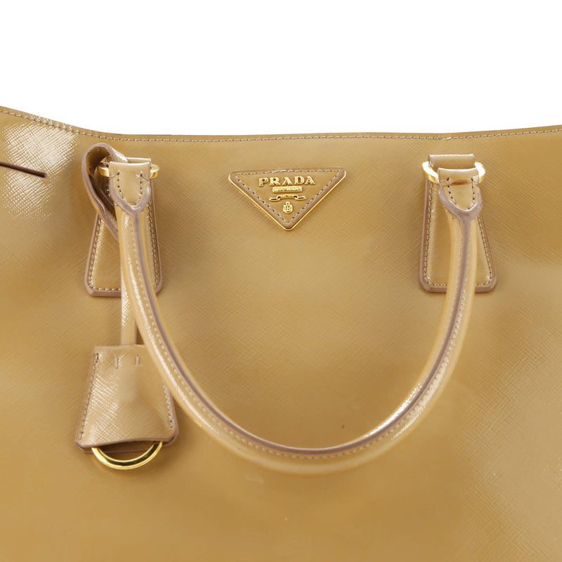 Prada Lux Open Tote Vernice Saffiano