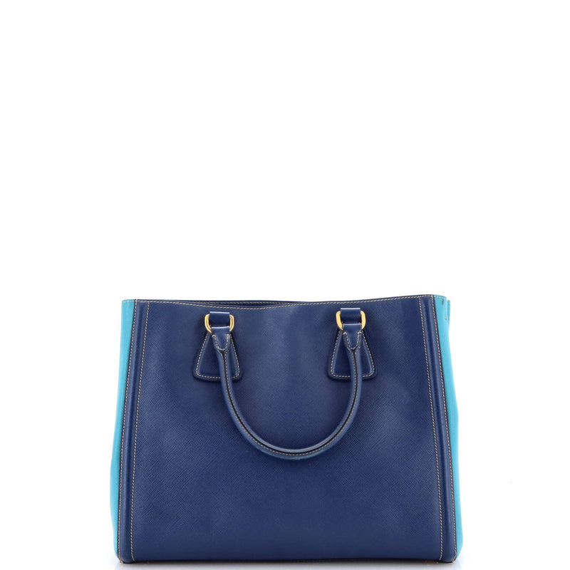 Prada Bicolor Lux Convertible Open Tote