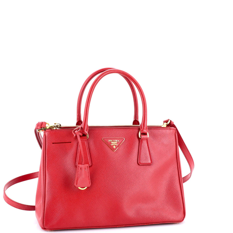 Prada Double Zip Lux Tote Saffiano