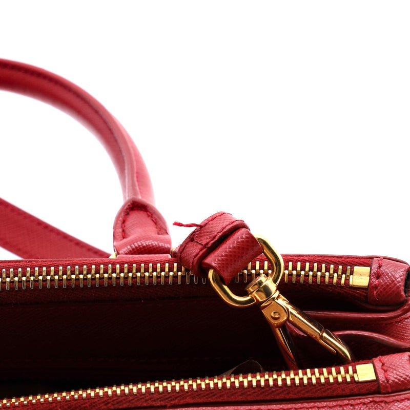 Prada Double Zip Lux Tote Saffiano