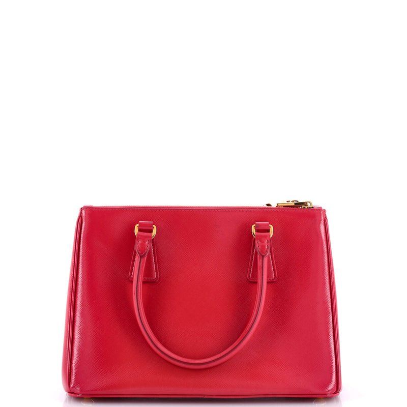 Prada Double Zip Lux Tote Vernice