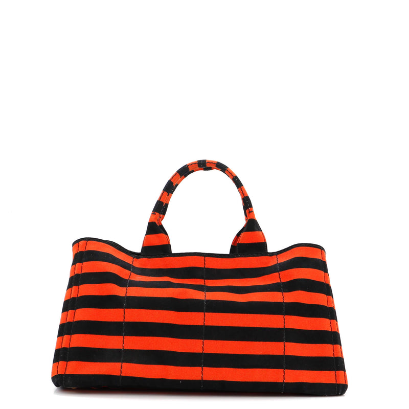 Prada Canapa Tote Printed Canvas Large