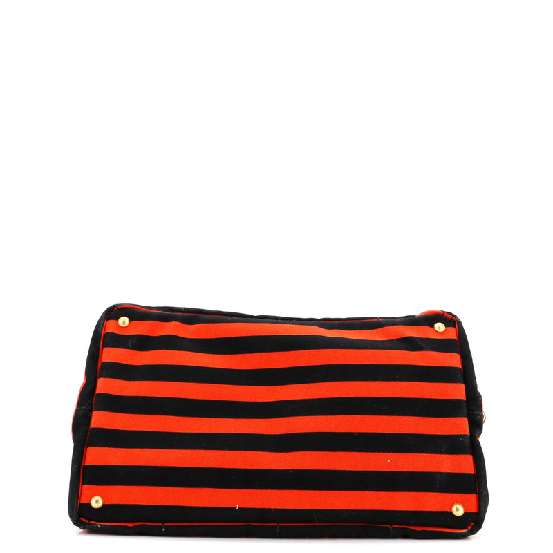 Prada Canapa Tote Printed Canvas Large