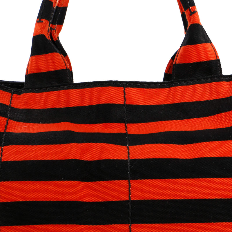 Prada Canapa Tote Printed Canvas Large