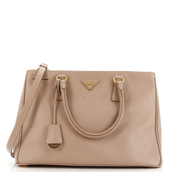 Prada Double Zip Lux Tote Saffiano