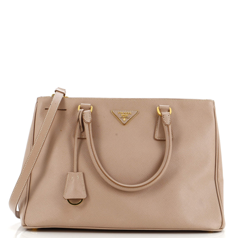 Prada Double Zip Lux Tote Saffiano