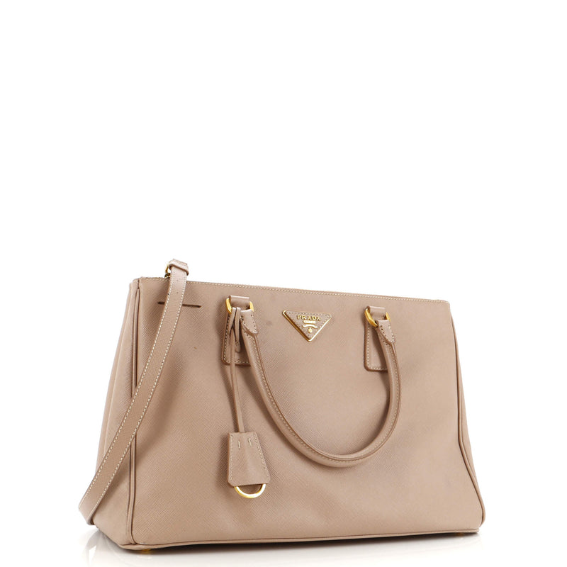 Prada Double Zip Lux Tote Saffiano