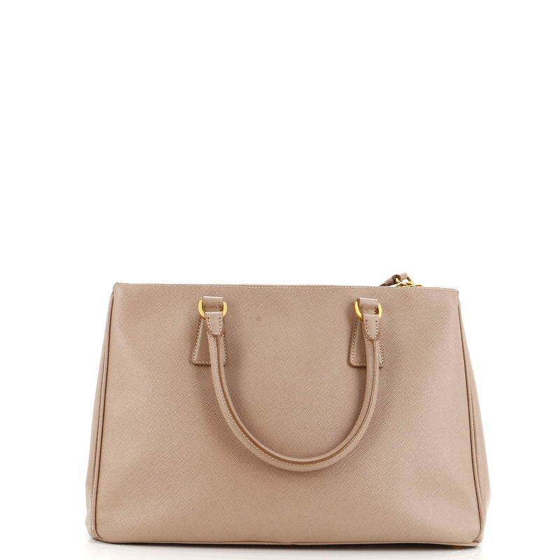 Prada Double Zip Lux Tote Saffiano