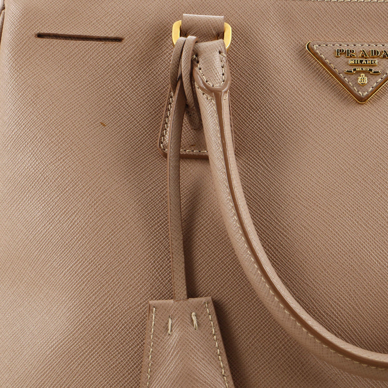 Prada Double Zip Lux Tote Saffiano
