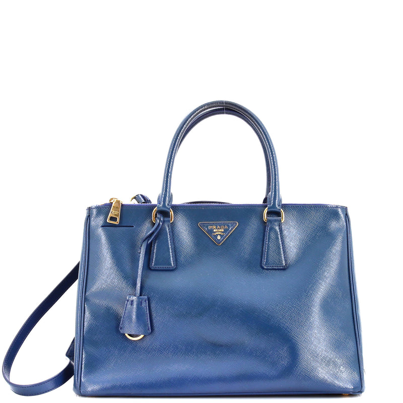 Prada Galleria Double Zip Tote Vernice