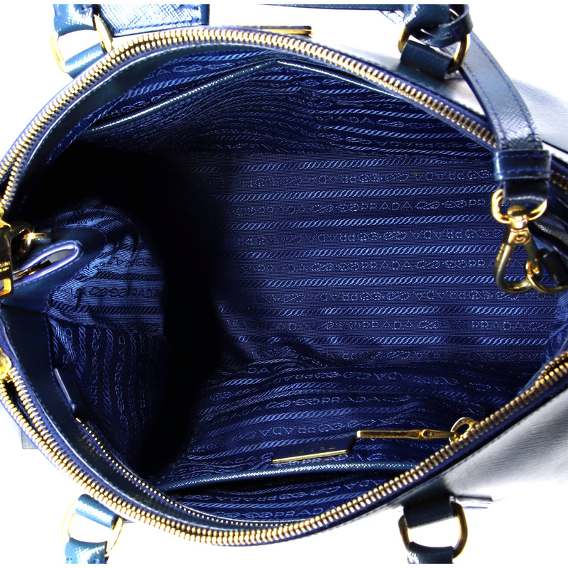 Prada Galleria Double Zip Tote Vernice