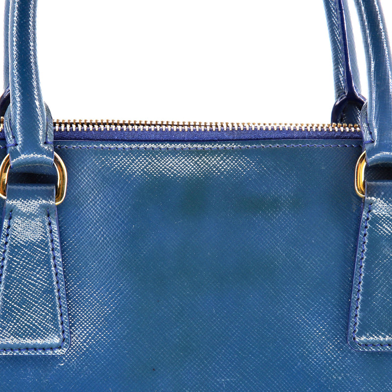 Prada Galleria Double Zip Tote Vernice