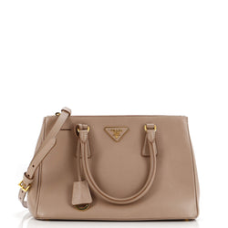Prada Double Zip Lux Tote Saffiano