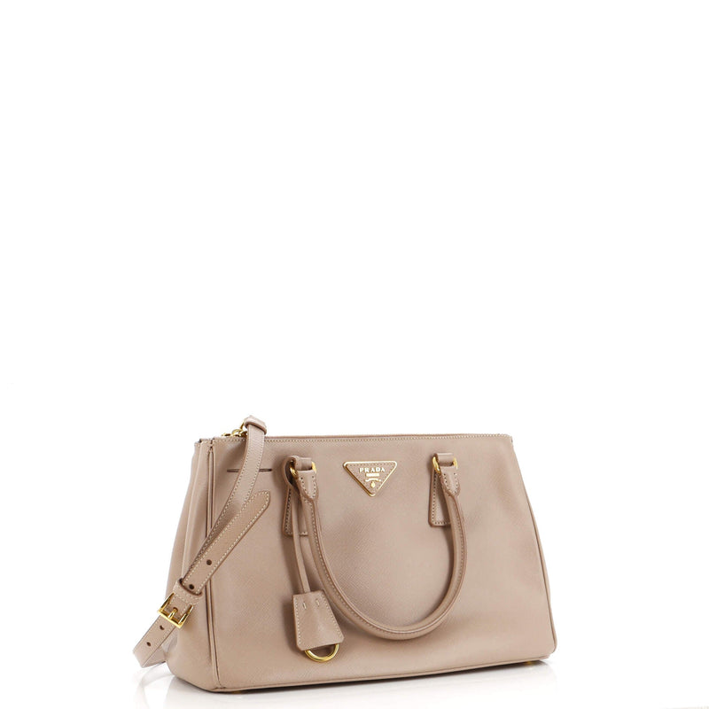 Prada Double Zip Lux Tote Saffiano