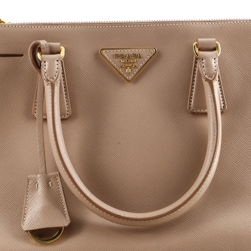 Prada Double Zip Lux Tote Saffiano