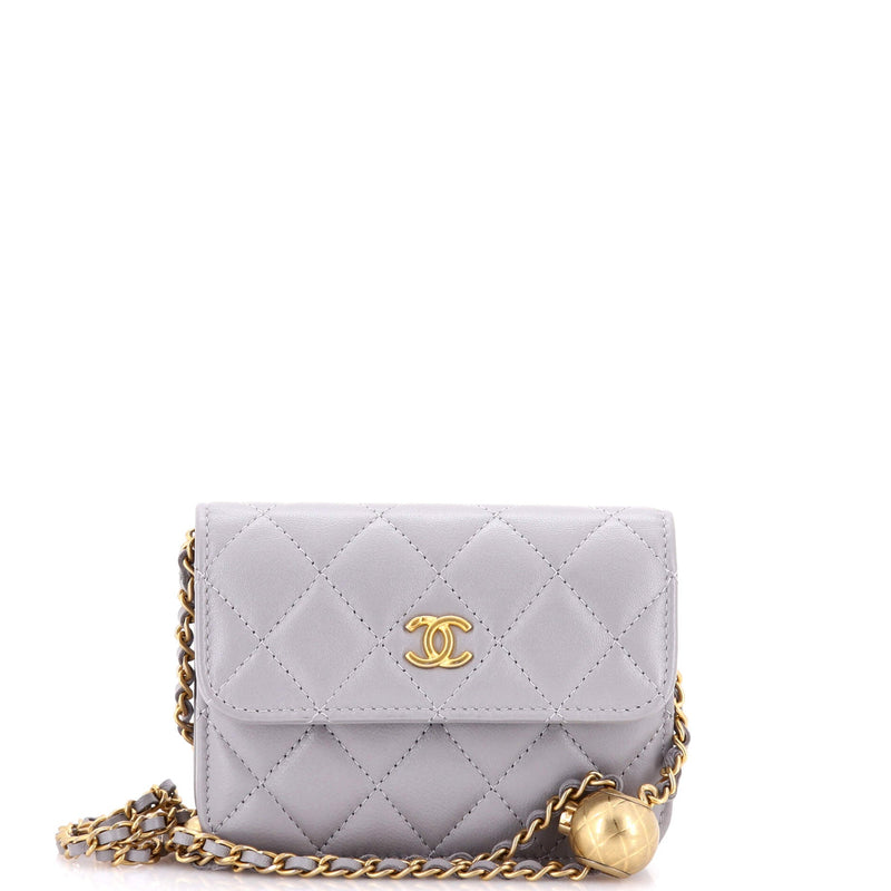 Chanel Pearl Crush Flap Clutch With