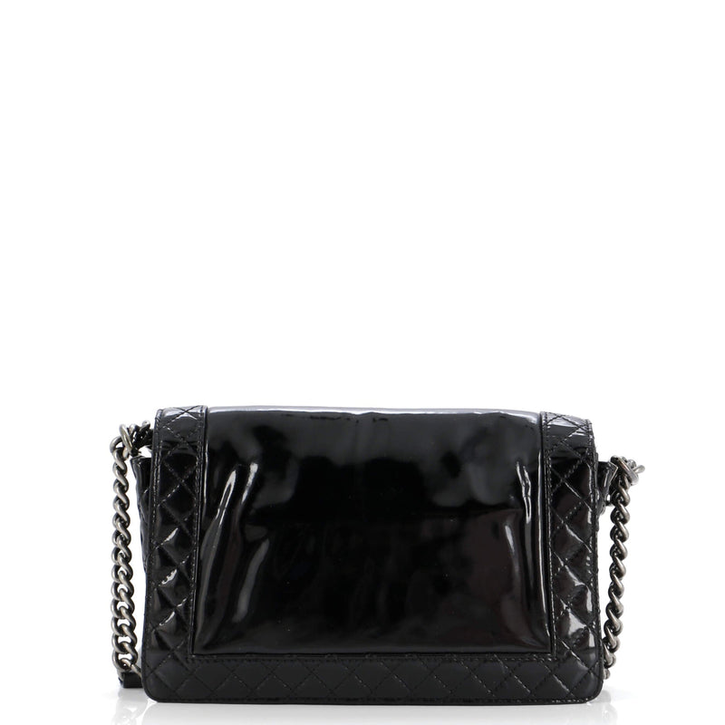 Chanel Reverso Boy Flap Bag Patent New