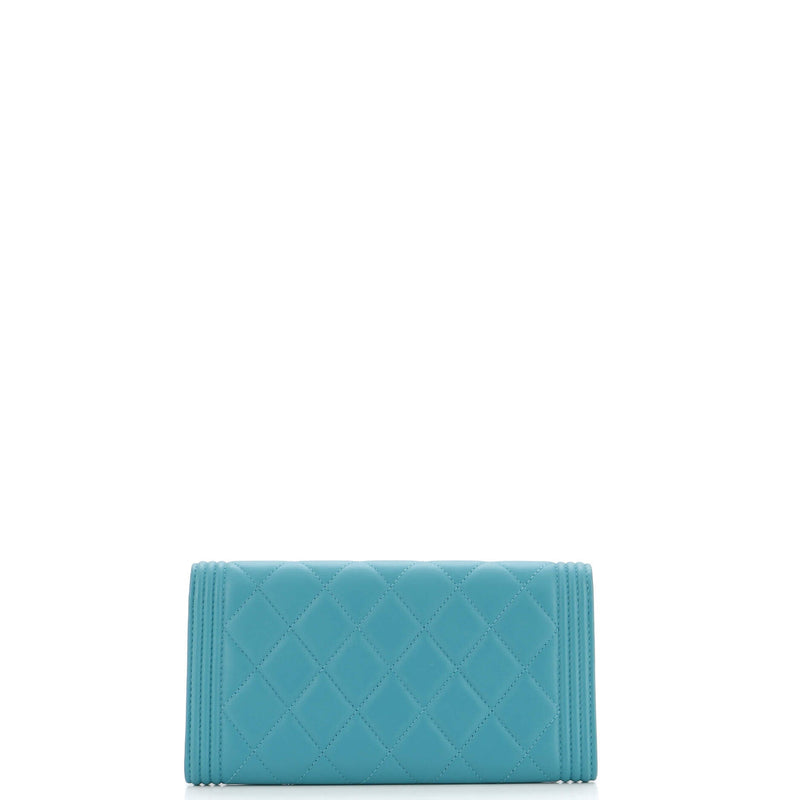 Chanel Boy Flap Wallet Quilted Lambskin