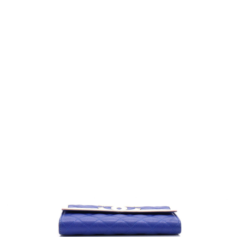 Chanel Filigree Flap Wallet Quilted