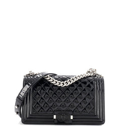 Chanel Boy Flap Bag Quilted Plexiglass