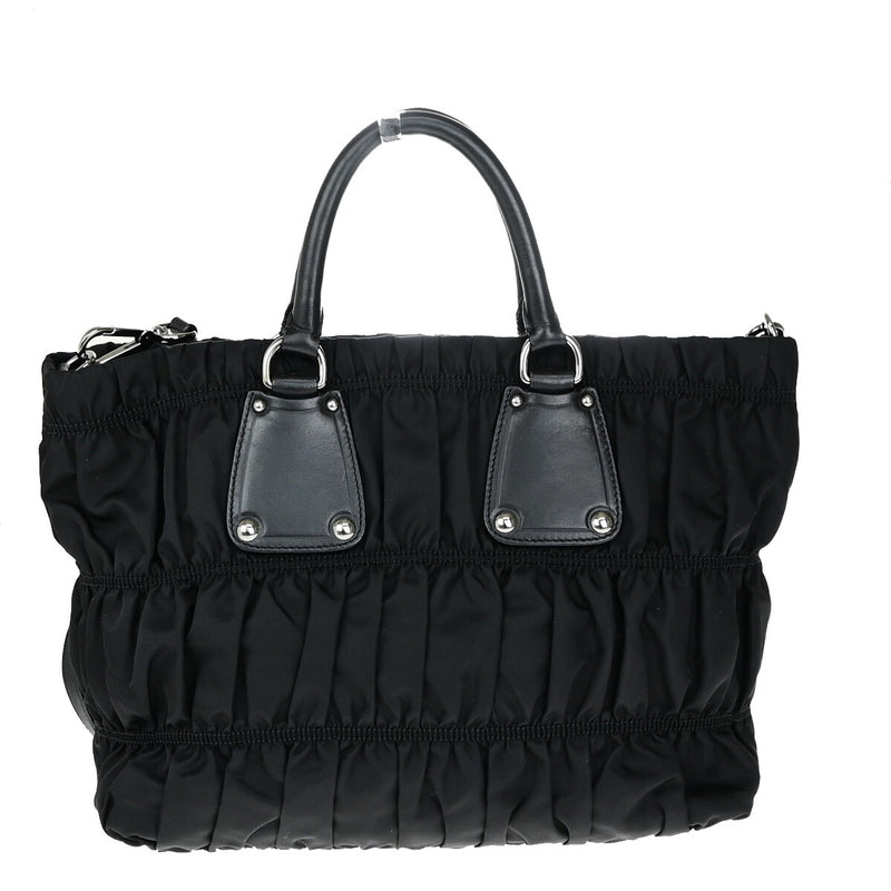 Prada Logo Tessuto Gaufre 2Way Shoulder