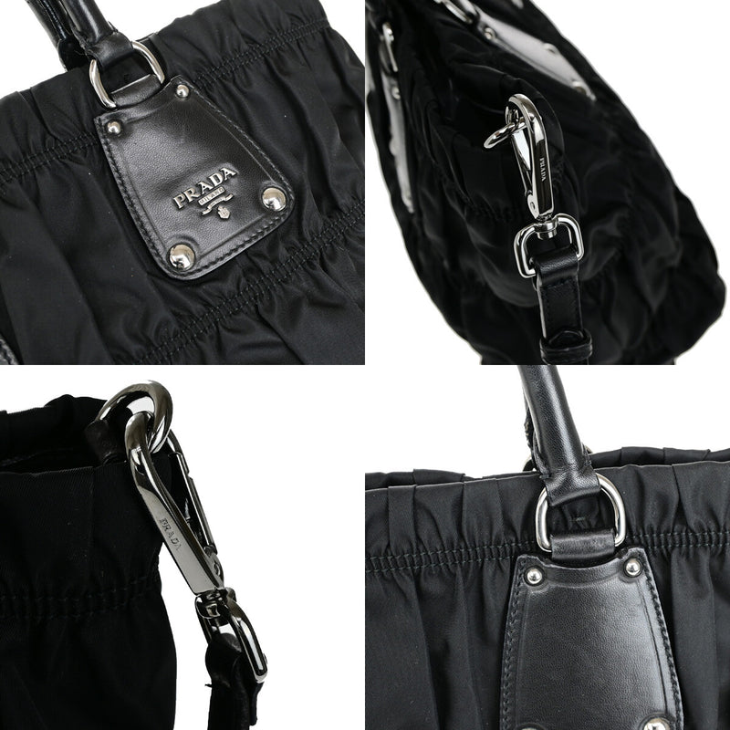 Prada Logo Tessuto Gaufre 2Way Shoulder