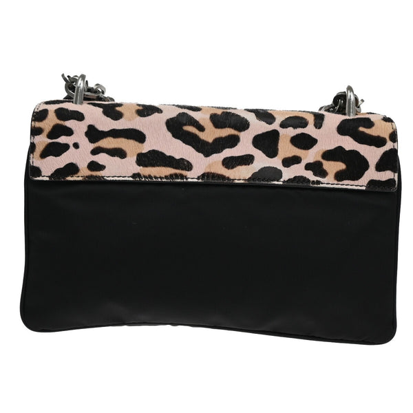 Prada Milano Leopard Shoulder Bag Pony