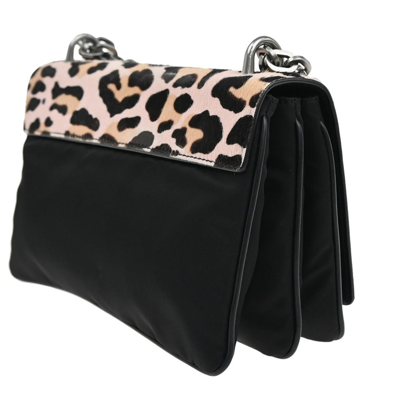 Prada Milano Leopard Shoulder Bag Pony