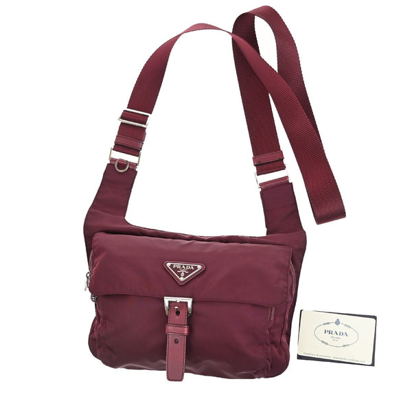 Prada Logo Tessuto Crossbody Shoulder