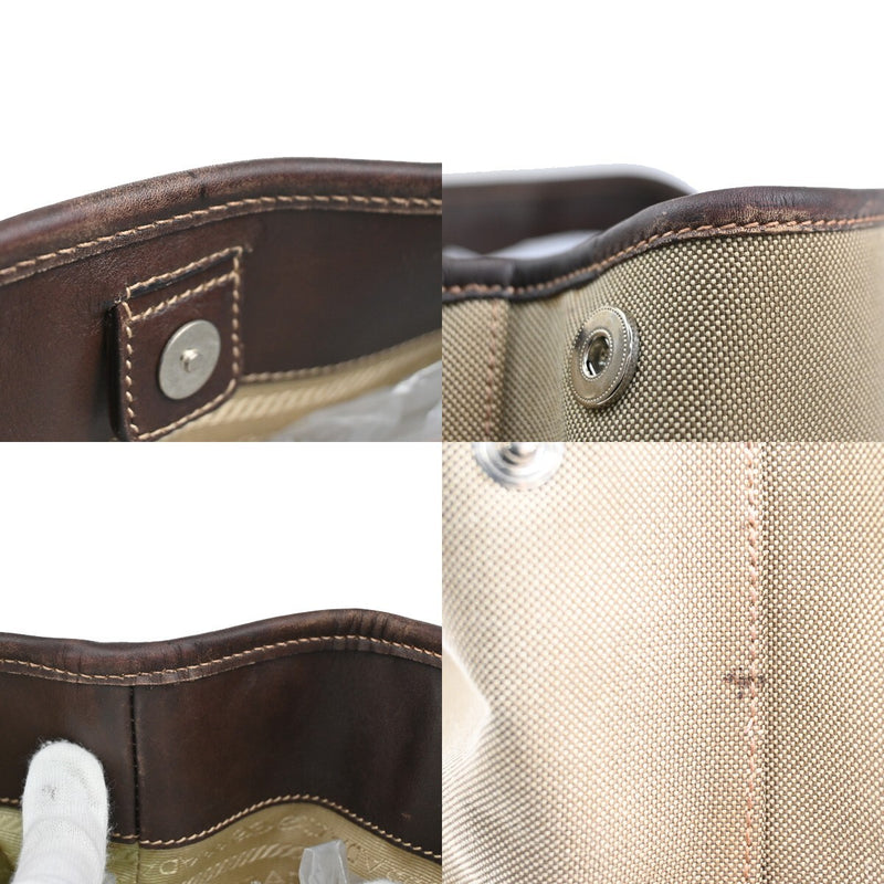 Prada Milano Logo Shoulder Bag Canvas
