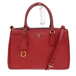 Prada Logo Saffiano 2Way Shoulder Hand