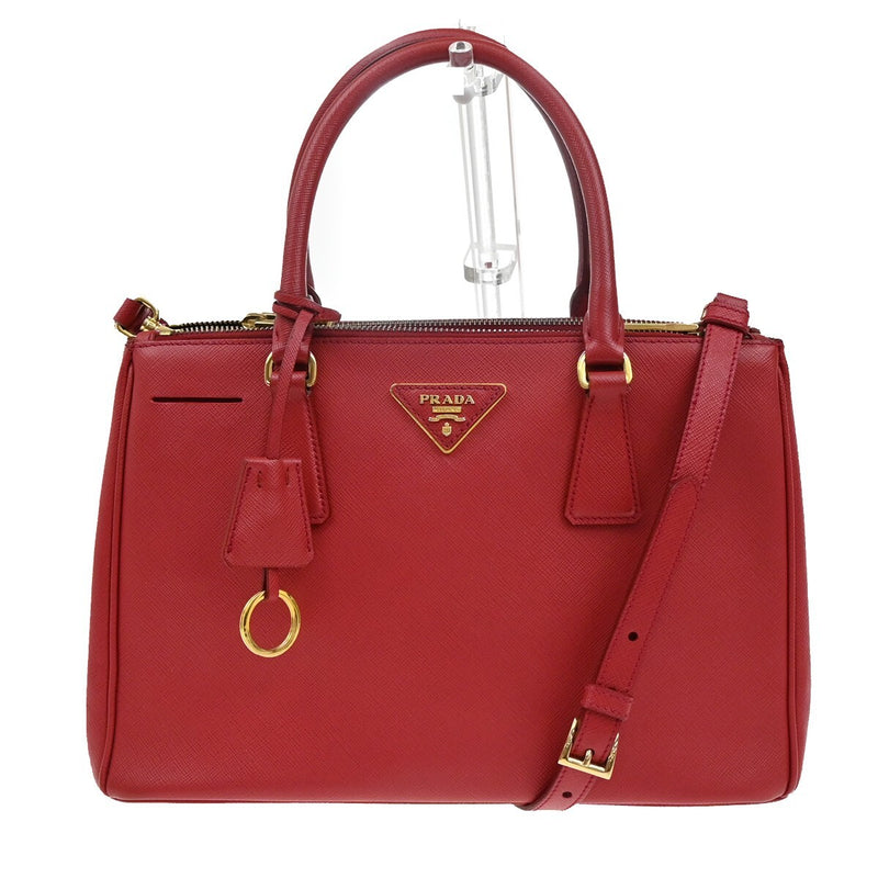 Prada Logo Saffiano 2Way Shoulder Hand