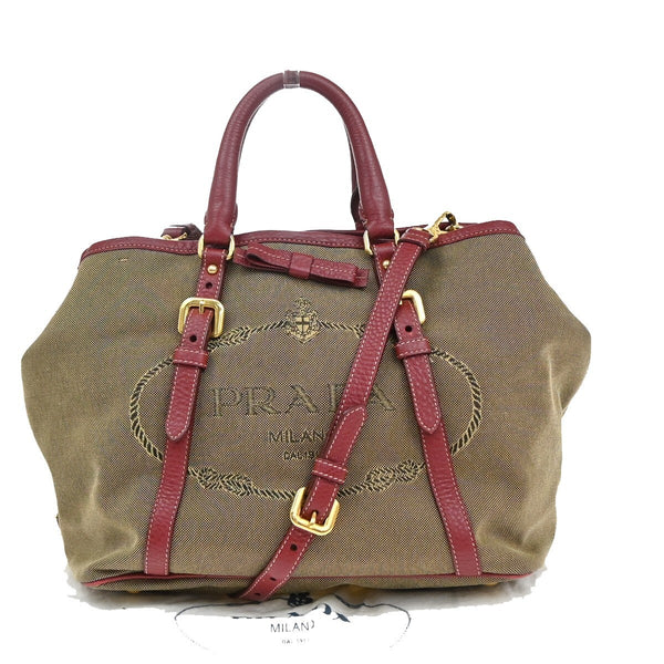 Prada Milano Logo 2Way Shoulder Hand Bag