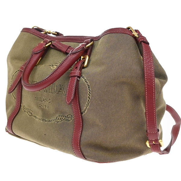 Prada Milano Logo 2Way Shoulder Hand Bag