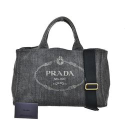 Prada Logo Canapa 2Way Shoulder Hand Bag