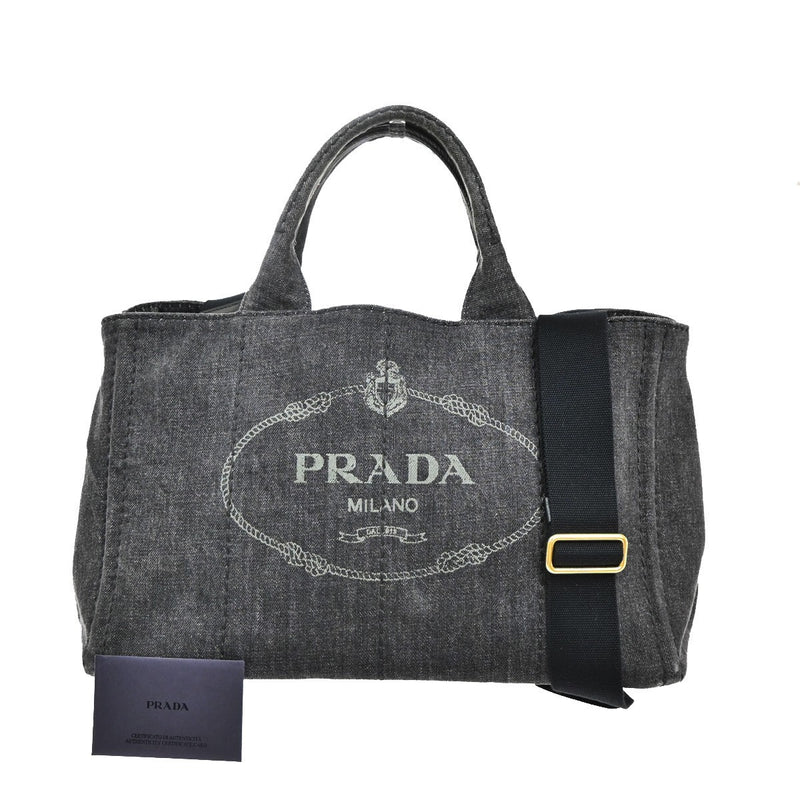 Prada Logo Canapa 2Way Shoulder Hand Bag